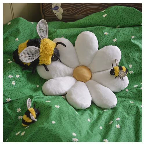 stuffed flower and bee