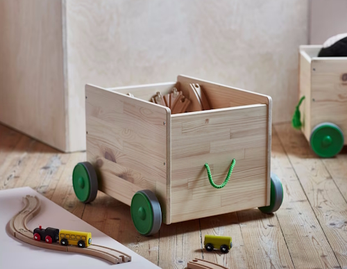 Filsat toy storage with wheels