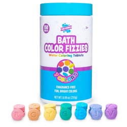 Colorful bath fizzies bath tub toy