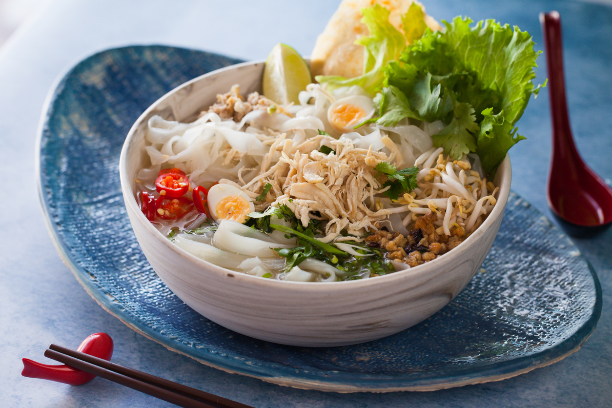 cozy bowl of chicken pho the whole family will love