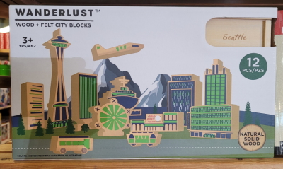 Wanderlust Wood + Felt City Blocks Play Set: Seattle