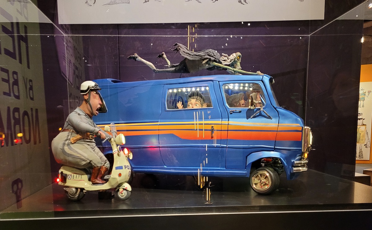 Props from the movie ParaNorman by LAIKA Studios part of a special exhibit on the stop-motion animation studio at Seattle's Museum of Pop Culture, commonly called MoPOP