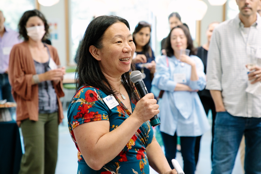 University Prep Middle School Director Susie Wu speaking