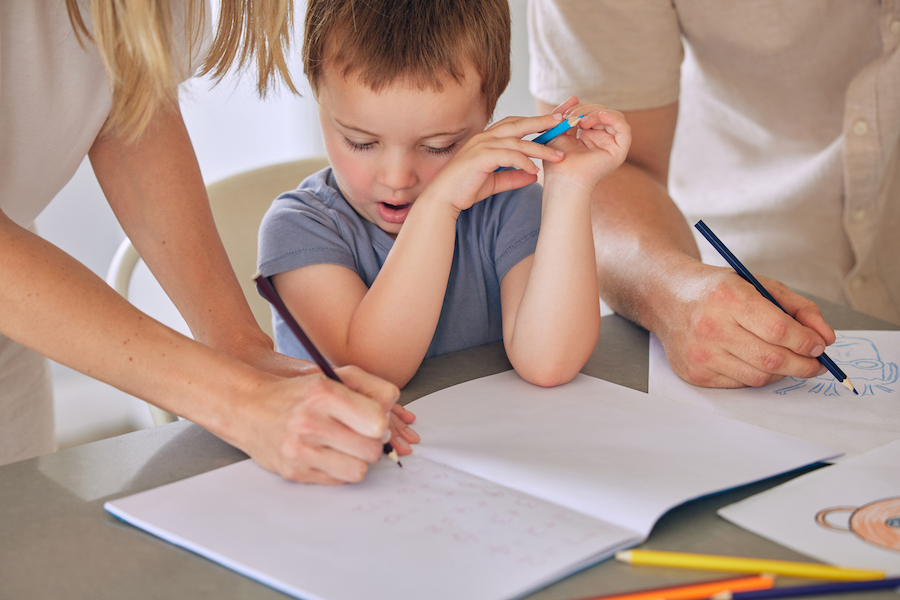 intrusive parents do their child’s homework for him