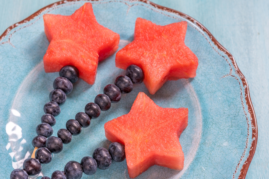 Watermelon and blueberry wants for the 4th of July