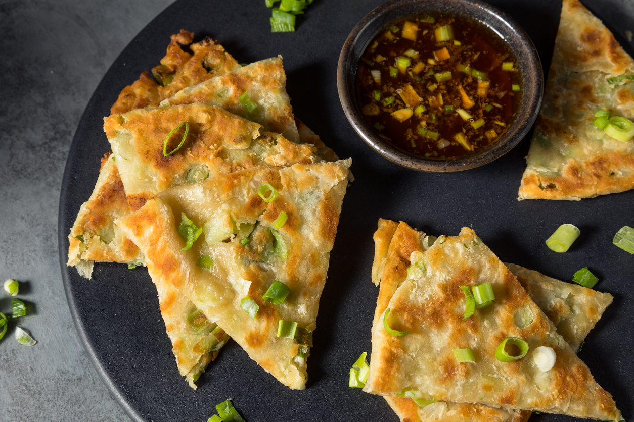 Chinese scallion pancakes the whole family will love