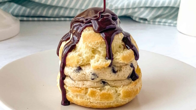 Cookie dough cream puffs mothers day treats and sweet