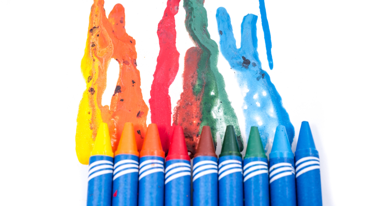 melted crayons can be used to decorate Easter eggs