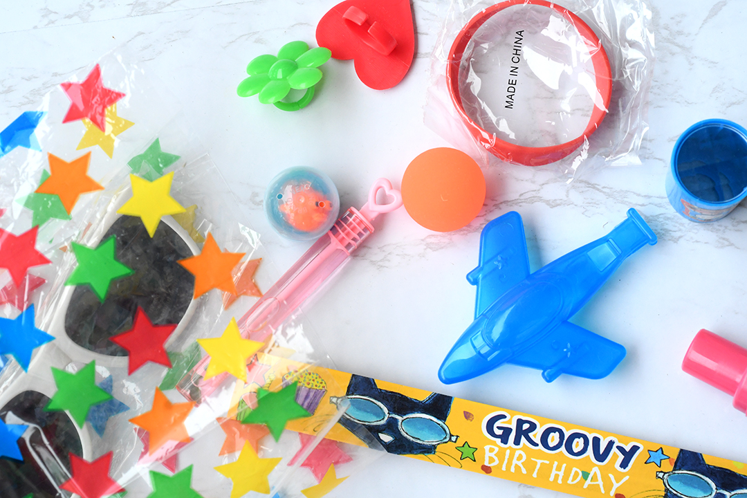 Collection of plastic toys