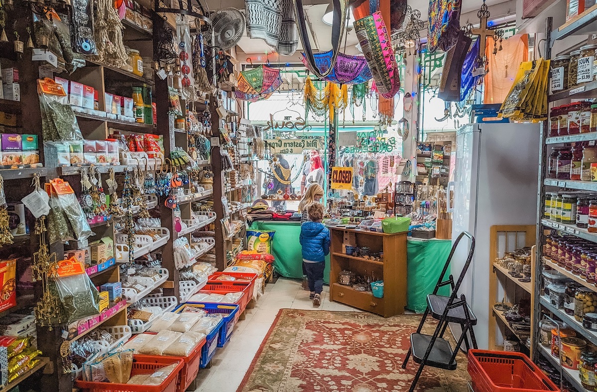 View inside The Souk, a spice shop at Seattle’s famous Pike Place Market