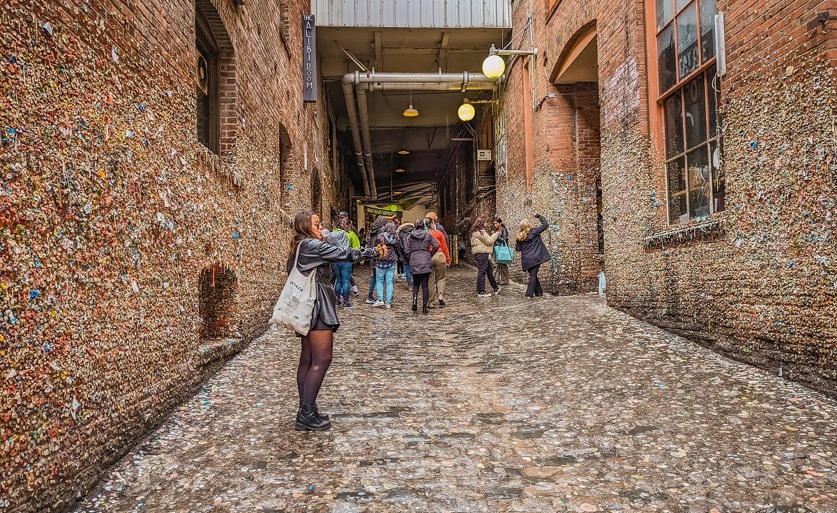 Pike Place Market’s famous gum wall