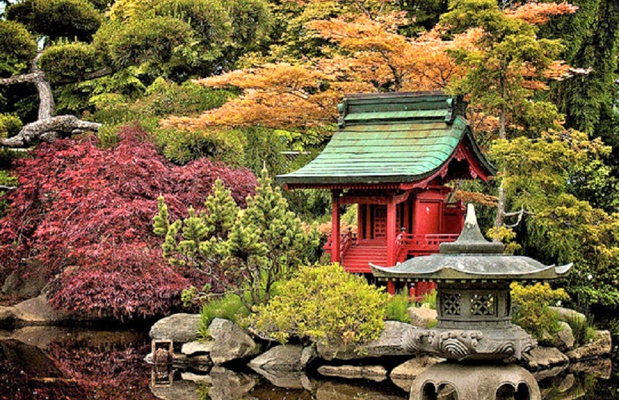 Japanese garden at Point Defiance Park Tacoma best fall hikes kids families south sound