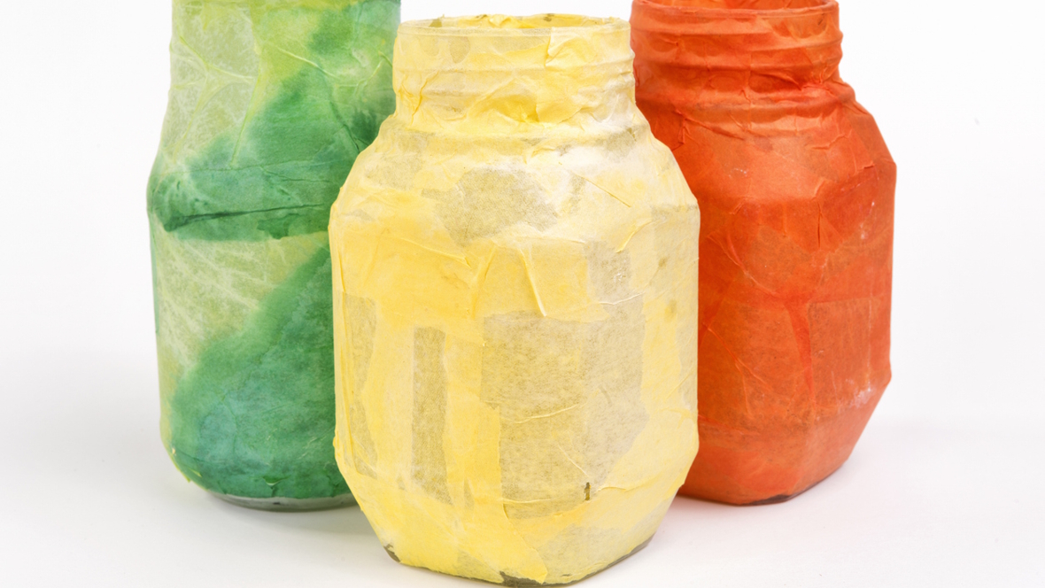 colorful mason jars spring craft