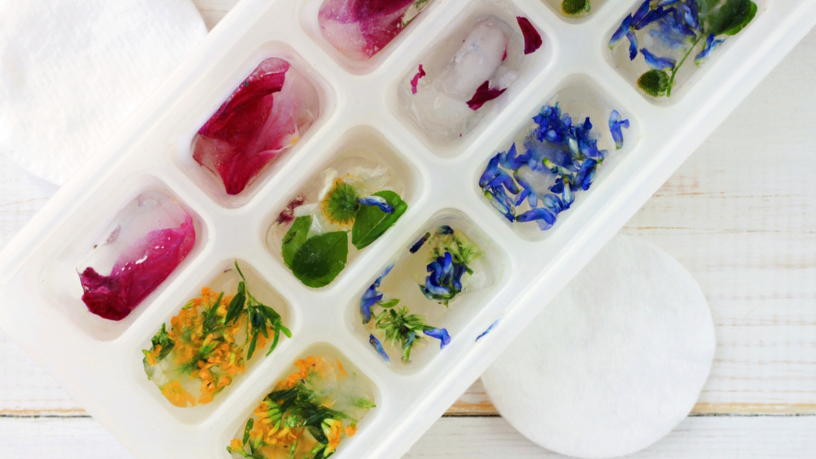 herbed ice cubes