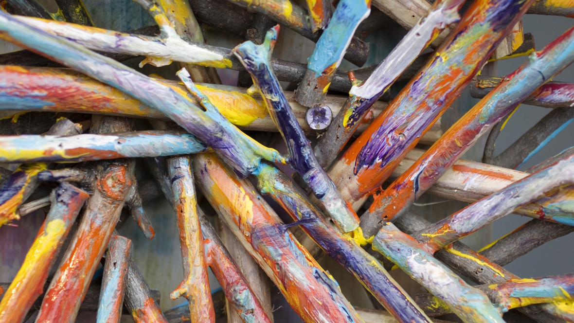 painted sticks