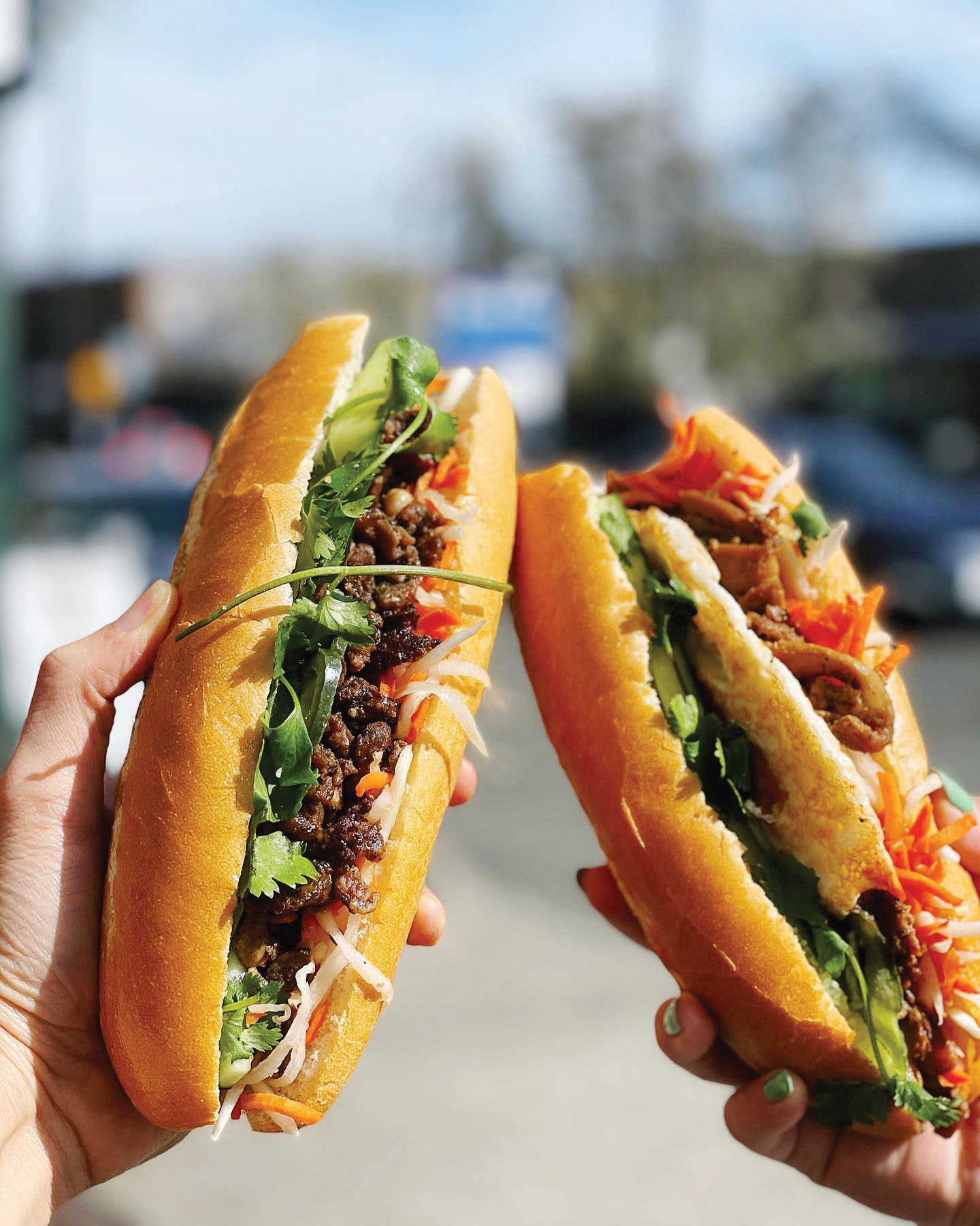 Two sandwiches from Toast Mi