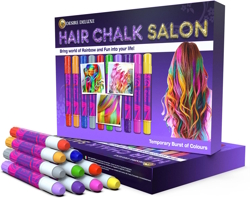 hair chalk in bright colors