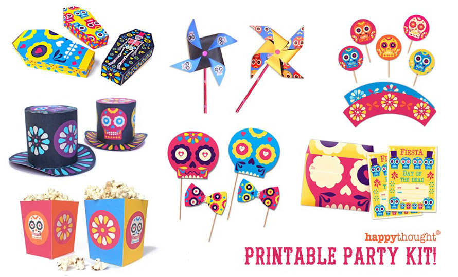 Day of the Dead party printables