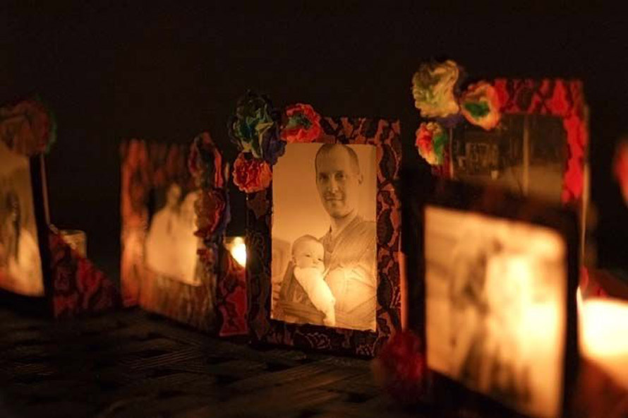Photo candle holders