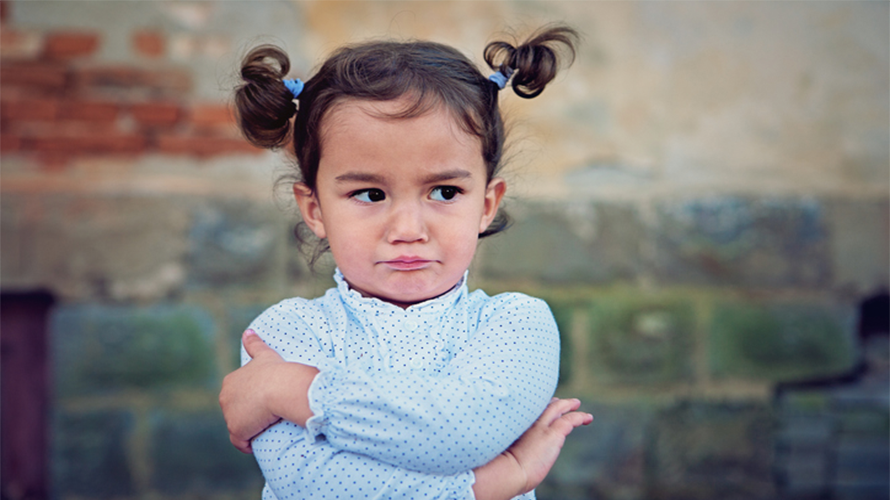 Angry little girl