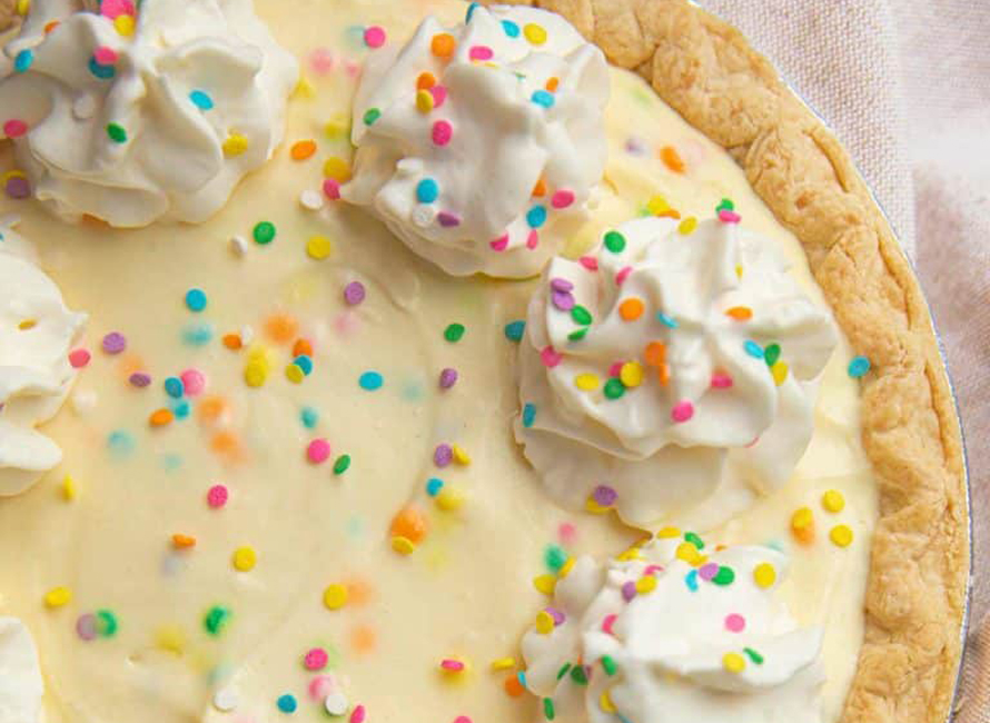 birthday cake pie