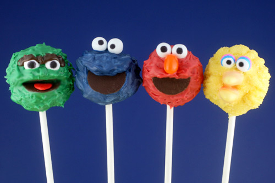 cake pops sesame street theme