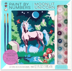 Moonlit unicorn paint-by-number kit