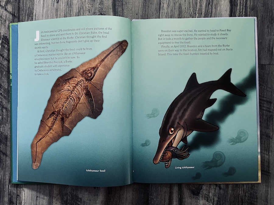 pages from A Dinosaur for Washington