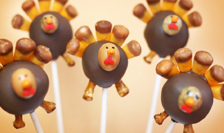 Turkey cake pops