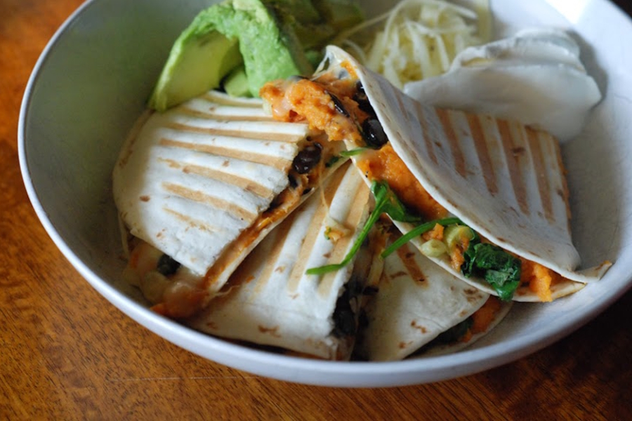 quesadillas on a plate