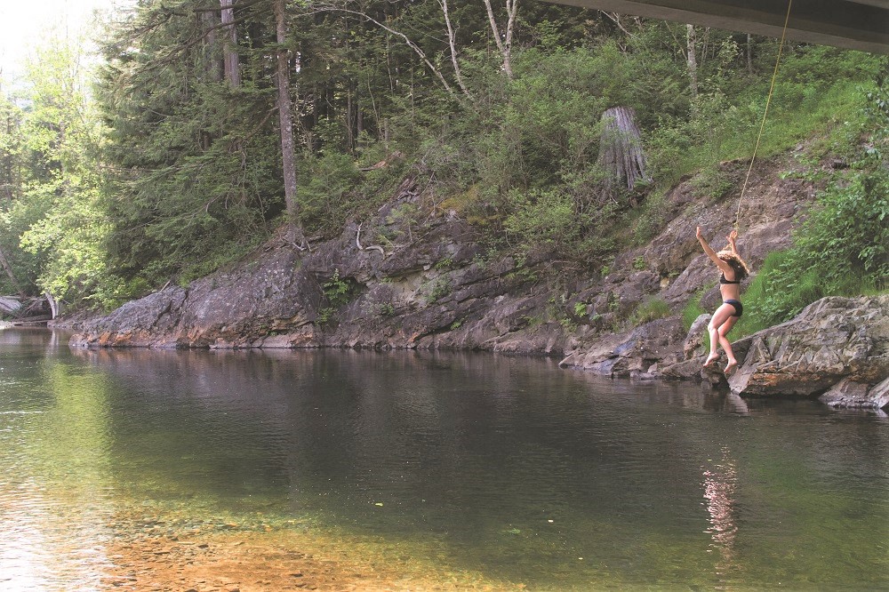 Kid-friendly swimming hole at Exit 38 along the South For Snoqualmie River