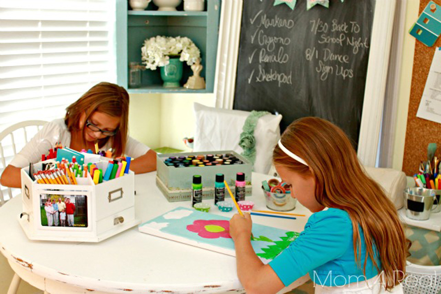 study homework station for kids