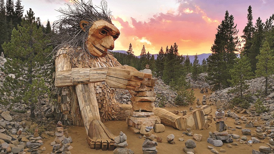 Thomas Dambo Trolls can be found throughout the U.S., including Isak Heartstone in Colorado
