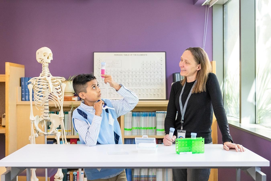 Ino with physician-researcher Dr. Rachel Rau