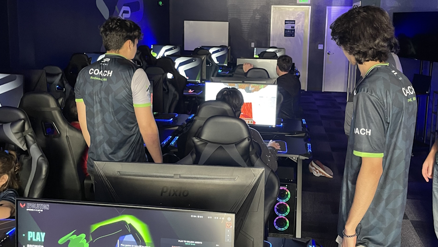gamers and coaches at XP League in Redmond