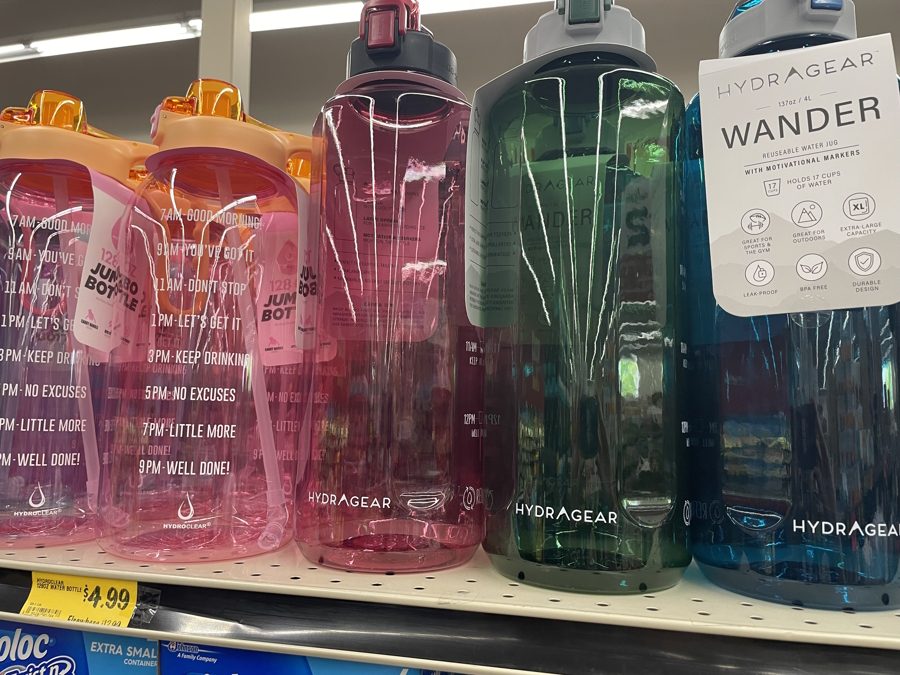 Water bottles at Grocery Outlet