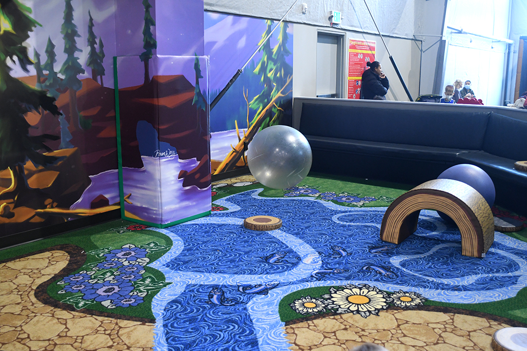 Tot play area for babies under age 2 at The Ridge Activity Center in Bothell near Seattle