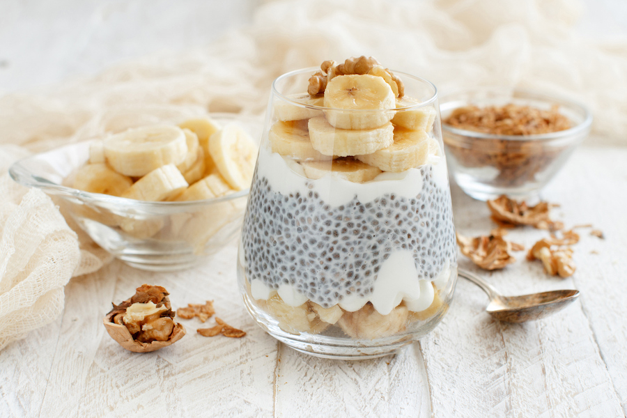 banana chia pudding