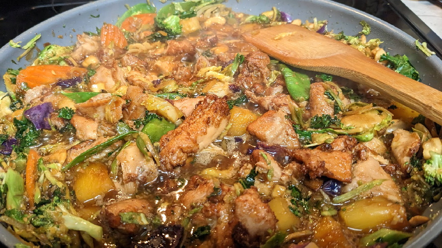 Sous Vide Chicken Stir Fry