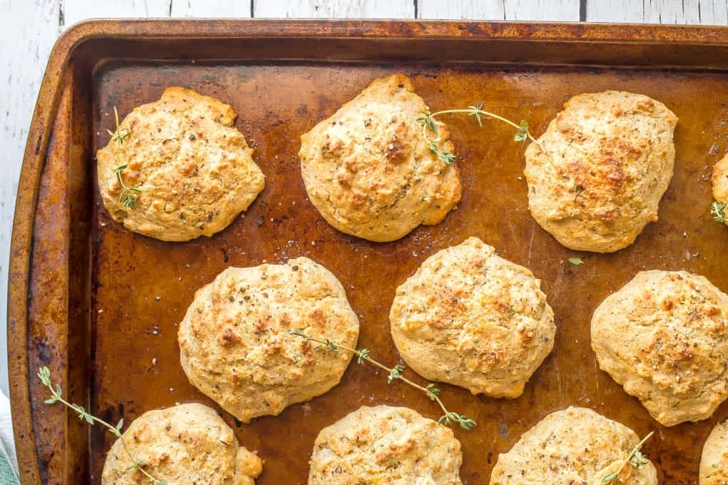 Parmesan Herb Drop Biscuits