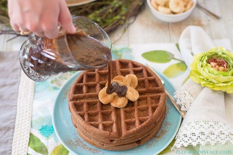 Nutella Banana Waffles