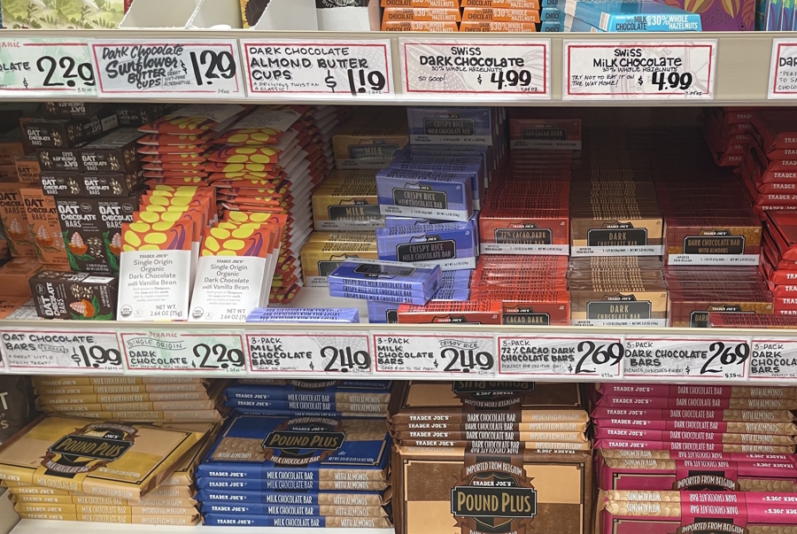 chocolate at Trader Joe’s
