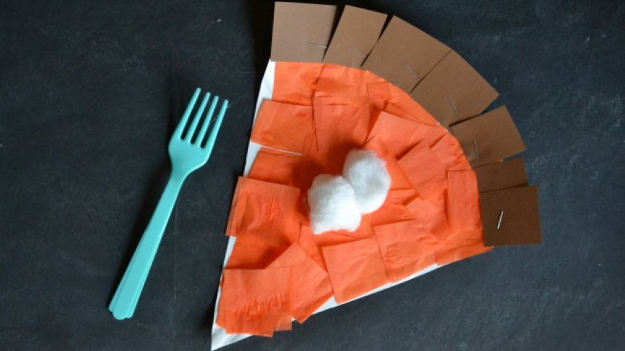 Paper pumpkin pie