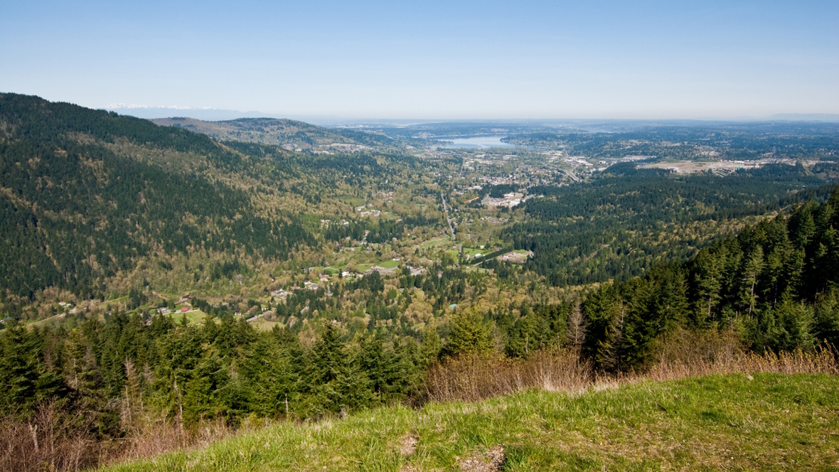 The view from Poo Poo Point at Tiger Mountain