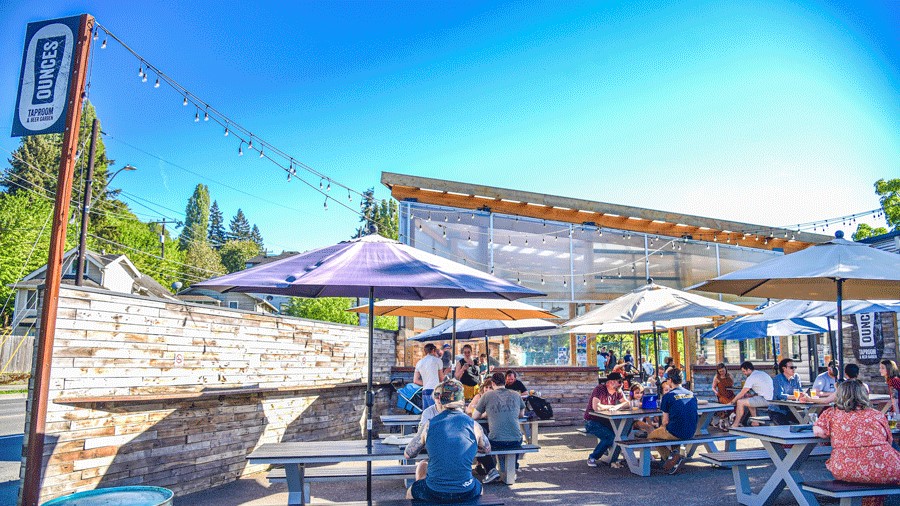 Ounces brewery near Seattle is kid-friendly with an open patio