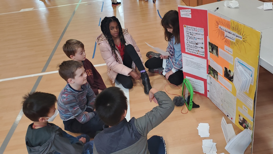 Group of students learning at The Little School
