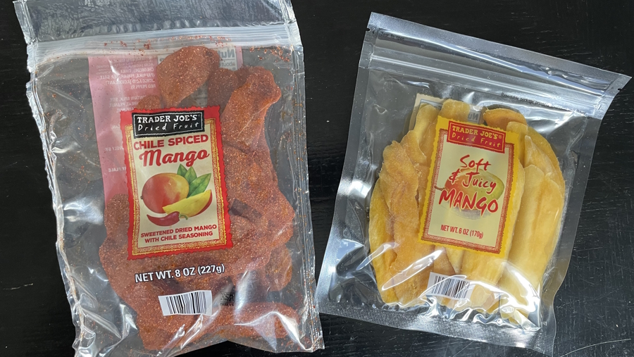 Dried mango options Trader Joe's lunch