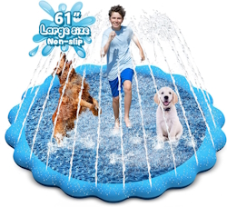 Water splash pad for summer fun in the yard