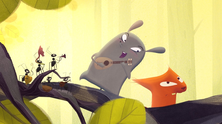 A still from the animated film “Yuku and the Himalayan Flower” showing at the Seattle International Film Festival 2023
