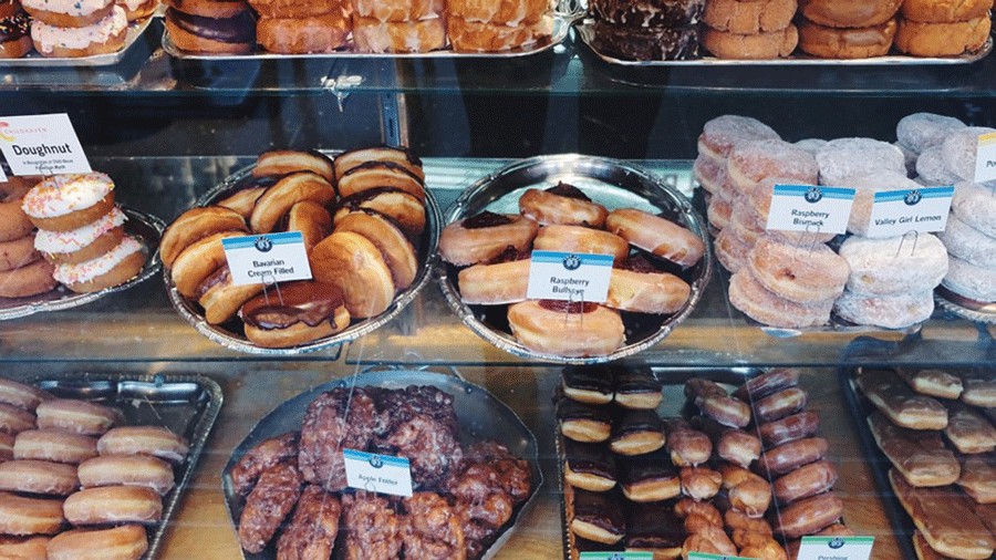 doughnut flavors on Seattle's underground donut tour